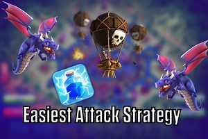 Which is the easiest attack strategy in Clash of Clans?