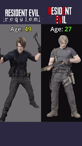RE Requiem VS RE4 Remake - Leon Outfits #residentevilrequiem #residentevil #comparison #residentevil4remake #re4remake