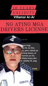 1.2K reactions · 44 shares | 10 YEARS VALIDITY NG DRIVERS LICENSE #reelsviralシ #highlightsシ゚ #reelsfbシ #fbreelsfypシ゚ #reelsfypシ #fb #everyone #ElPresidente #LamangAngMayAlam #roadsafety | Mario Montalban | Facebook