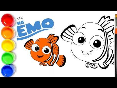 HOW TO DRAW NEMO FISH | DISNEY PIXAR