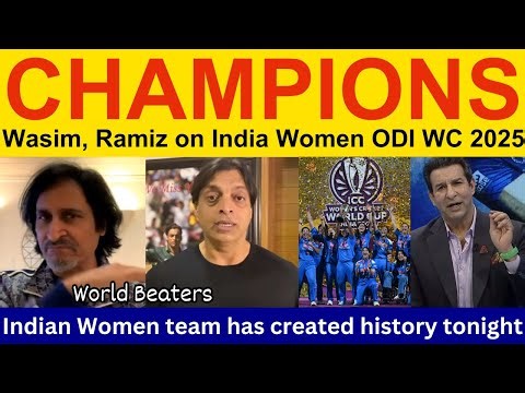 Pak Media Crying on India women win ODI World Cup 2025 | Ramiz Speaks, shoaib akhtar on IND vs SA