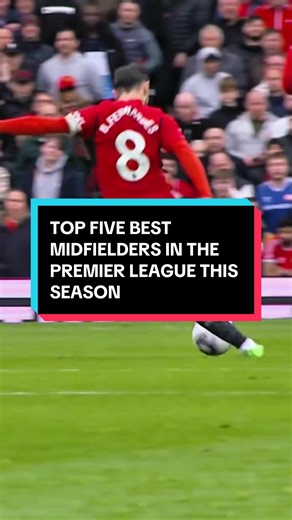 TOP FIVE MIDFIELDERS IN THE PREMIER LEAGUE THIS SEASON #manchesterunited #chelsea #brunofernades #football