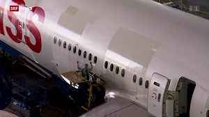 Swiss Boeing 777 mit Haifischhaut