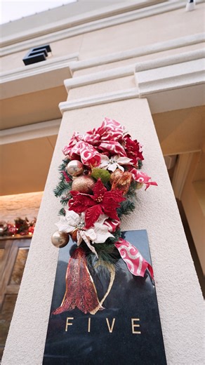 The holiday magic continues at FIVE. ✨🎄 Celebrate the season with great food and great company. 🍷 | FIVE Restaurant