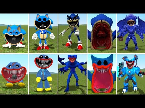 EVOLUTION OF ALL NEW SONIC VS HUGGY WUGGY SMILING CRITTERS POPPY PLAYTIME CHAPTER 3 In Garry's Mod!