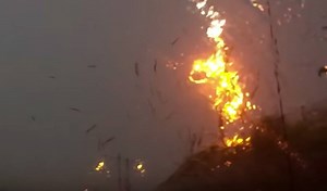 602K views · 10K shares | The most INSANE video you will see all day! Lightning strikes and obliterates a power pole in Chicago, Illinois on Sunday. Talk about too close for comfort! WeatherNationTV.com | WeatherNation | Facebook