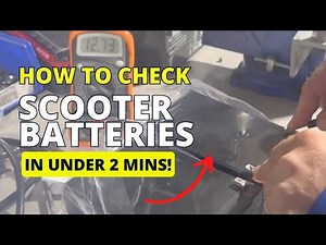 How to check battery on electric mobility scooter