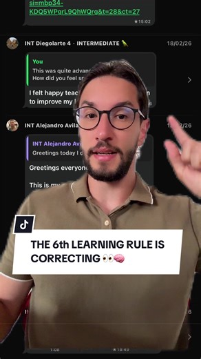 THE 6th LEARNING RULE IS CORRECTING 👀 🧠 Learning, Meaningful, Practice, Deliberate, Focus, Intention, Purpose #greenscreen
