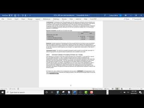 17 Demonstration Video CaseWare Connector for Word