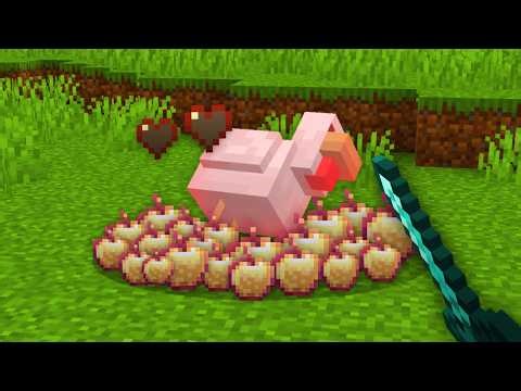 Minecraft Hunger Games, But Mobs Give OP LOOT