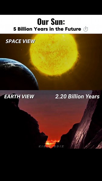 Our Sun: 5 billion years in the future ⏱️🤯☠️| #space #earth