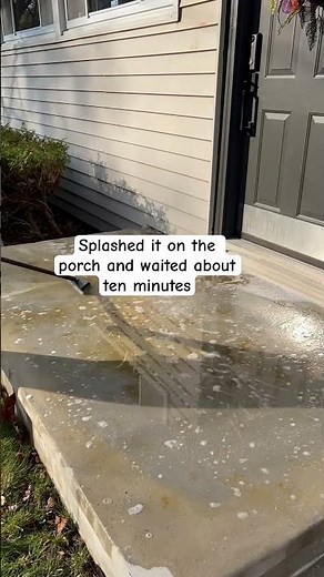 Quick and easy way to remove Leaf stains #stainremoval #concrete #cleaning #satisfying #diy