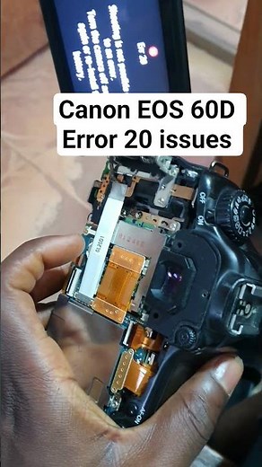 Canon EOS 60D Error 20 issues