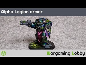 How to paint Alpha Legion