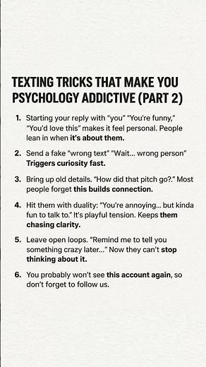 Mind-Blowing Texting Hacks to Get Them Hooked! 🤯 (Psychology Addictive Part 2)