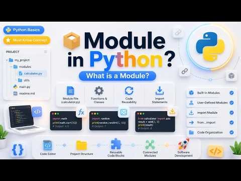 🐍📦 What is Module in Python? | Python Modules Explained for Beginners | Python Tutorial