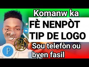 Komanw ka fè yon logo sou telefòn ou ak application canva byen fasil | Tutorial canva | hilaire G.A