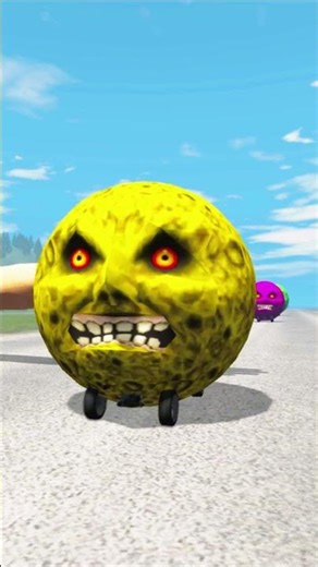 Giant Angry Ball vs Giant Hand – Crazy Crash Test in BeamNG.drive!