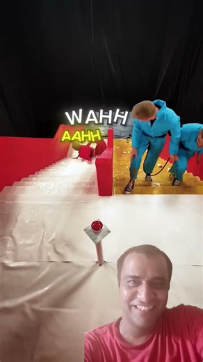 Slippery vs Sticky Stairs 😱 Kaun Jeetega? #mrbeast