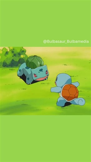 Bulbasaur Bulbamedia | Bulbasaur and Squirtle are happy to see each other after a long time 🤝💚🩵 #bulbasaur #squirtle #pokemonmeme #pokemonmaster #charizard... | Instagram