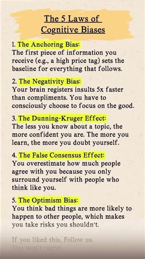 Cognitive biases are one of core topics in psychology
