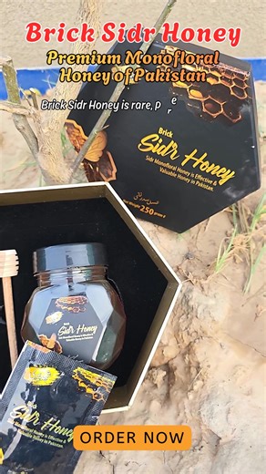 🍯 Nature’s Golden Luxury - Now Verified & Registered Introducing Brick Sidr Honey®, Pakistan’s premium monofloral honey - harvested from Sidr blossoms, lab-tested, and now officially certified. ✅ 100% Pure & Raw ✅ Lab-Tested by NARC (HQTL ID: H-456) ✅ PFA Licensed (LHR/M-B/69780235) ✅ PSQCA Compliant (HMF: 75.44 mg/kg) ✅ Halal Certified (IHC No. CR/IHC/BN/01/25/HC) ✅ Registered Trademark (IPO No. 813973) 💛 Taste the truth of purity. Premium. Ethical. Verified. 📍 Available in sachets, jars & g