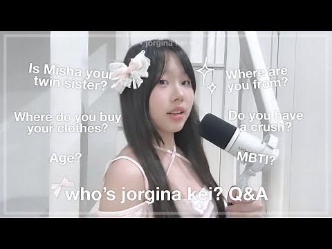 Who is jorgina kei? 🎀 | answering 100+ questions & draw with me | jorginakei