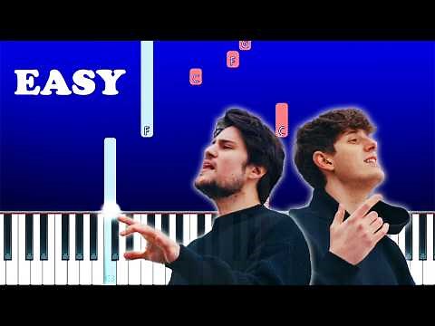 A Thousand Years (EASY Piano Tutorial) John Michael Howell, JVKE, and ZVC