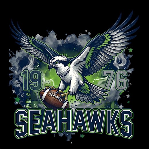 Seahawks Football Sublimation Clipart PNG SVG, Game Day Football, Seahawks Nation Png, Digital Download - Etsy