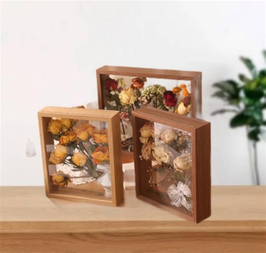 3D Flower Shadow Box Frame – Dried Flower Display With LED Light Handmade Gift Home Decor - Etsy UK