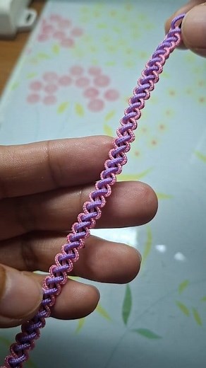 💜waxed cord| macrame knotting|bracelet|Keychain #bracelet #keychain #macrame #diy #crafts #highlight #everyoneシ゚ | Melba Bajaro