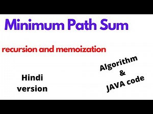 Minimum Path Sum | leetcode 64 | hindi