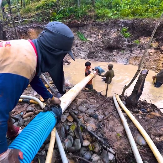 6.9M views · 60K reactions | Mining gold in the tropical rainforest | Crafty School | Facebook