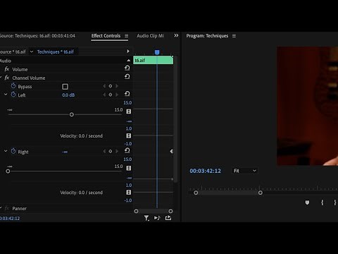 Premiere Pro Tutorial - Fill left with right; Fill right with left