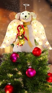 Be a miracle this Christmas to hungry homeless dogs 🐾🐶 Each Angel Dog Tree Topper sold provides a Christmas dinner for an entire animal shelter! 🎄 Thank you for supporting our cause - Over 1 million meals were provided last year! | iHeartDogs