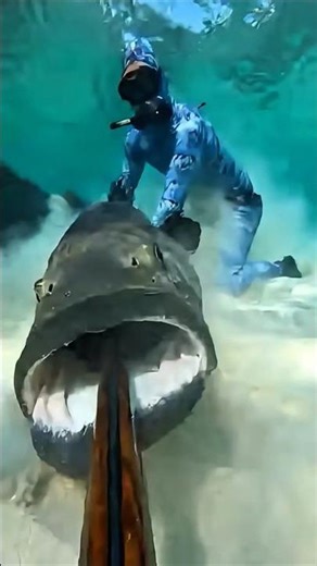 Goliath Grouper AMBUSHES Spearfisherman! 😱🐟