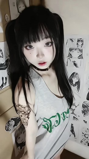 IG:takou._.cosplay02喜歡嗎~為了你發的💓#雙馬尾 #刺青