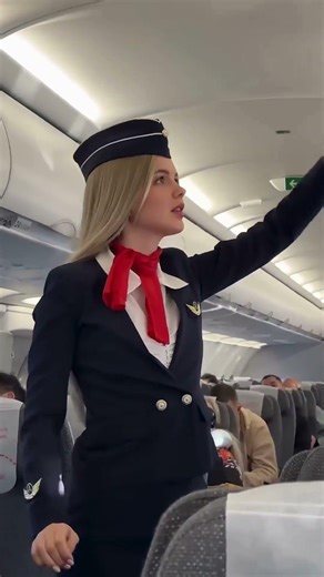 Flight Attendant (Real or AI?) #FlightAttendant #Aviation #Travel