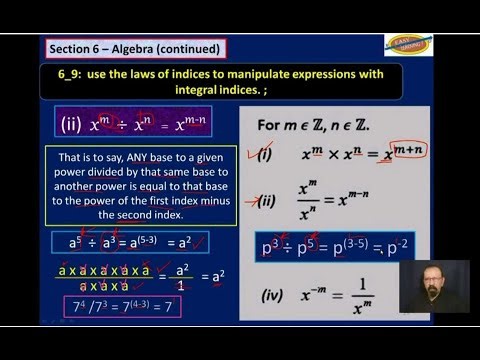 PREVIEW Math 6 9 Rules of Indices