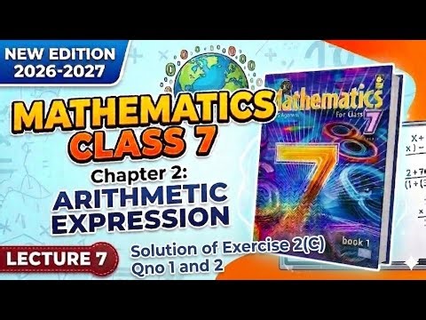 New RS Aggarwal math class 7th chapter 2 arithmetic expression lecture 7. Exercise 2(C) Qno. 1&2