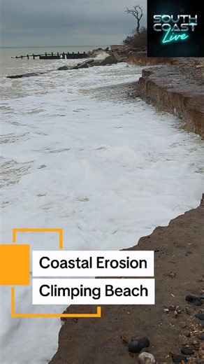 We visited Climping Beach to check conditions after the recent coastal defence works and new flood alerts. While nearby homes remain safe for now, the coastline continues to erode. Our footage shows the sea slowly eating away at the shoreline, carrying remnants of mud from below the bank. #coastalerosion #climatechange #uk #uknews #SeaDefense #beach #southcoast #environment | South Coast Live