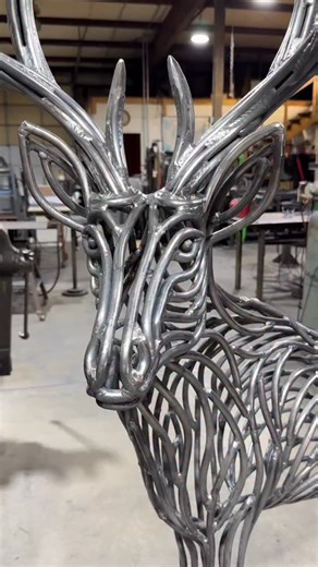 3.7K views · 1.8K reactions | I had a lot of fun with this one and I can’t wait to finish the black lab!  Stay tuned! . . . #metalart #metalsculpture #sculpture #metalwork #art #metalartwork #sculptures #buck #deer #deersculpture #teamesab | Jackson Williams | Facebook