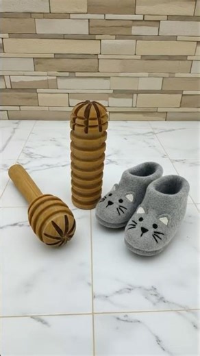 Wet Felting Tools Set – Wooden Rollers & Palm Washboard for Shoes, Bags & Crafts