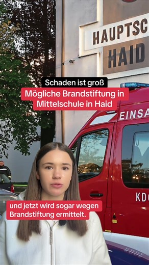 Brandstiftung an Mittelschule: Großer Schaden