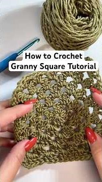 Granny Stitch in the Round: Classic Granny Square Tutorial