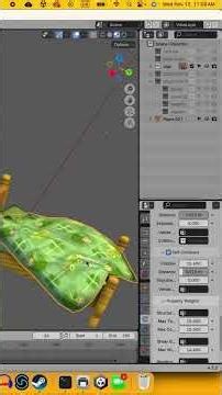 how to make a fluffy duvet cover in blender with cloth physics :)