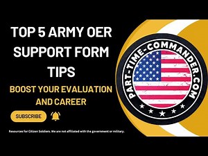 Top 5 Army OER Support Form Tips: Boost Your Evaluation and Career!
