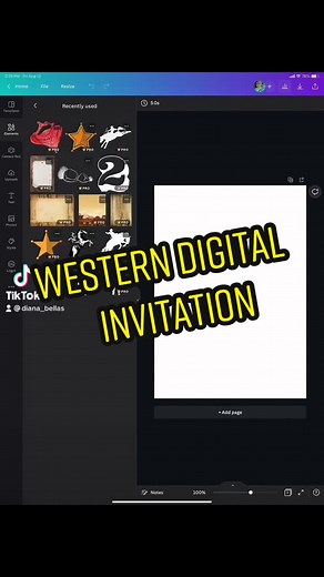 Wild West Invitation Creation Tutorial