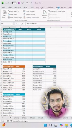 How to Merge Multiple Excel Tables into a Single Table (Fast & Easy) #office #tips #excel