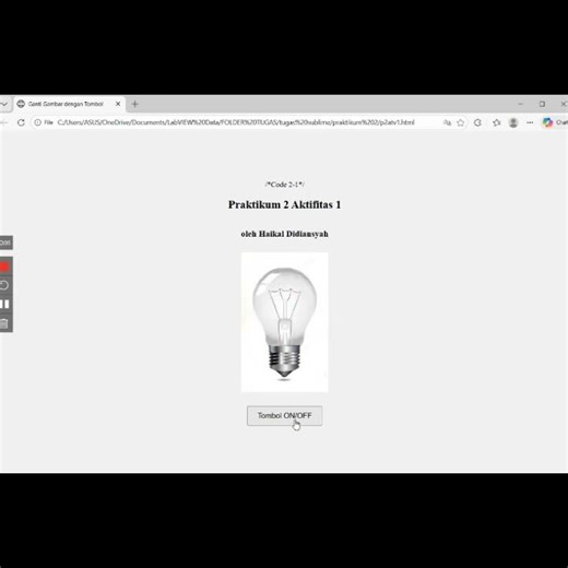 Aktivitas 1 praktikum 2 pengenalan java script Internet Of Things
